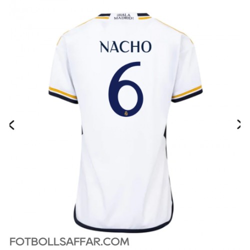 Real Madrid Nacho #6 Hemmatröja Dam 2023-24 Kortärmad